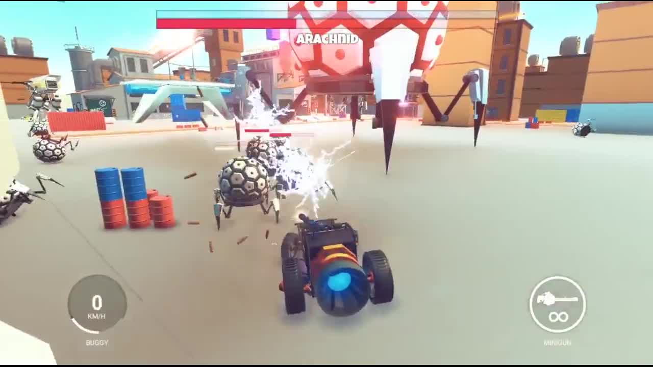 BulletVille Arachnid boss.