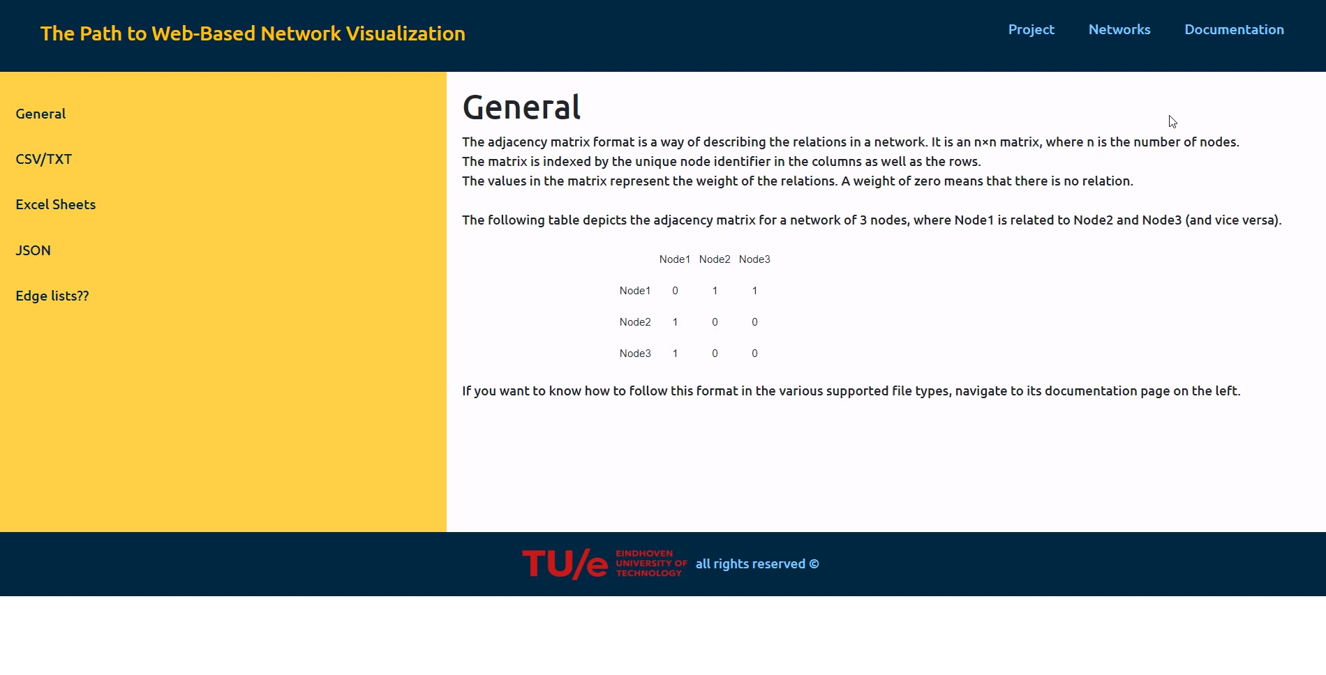 Data upload and network selection.
