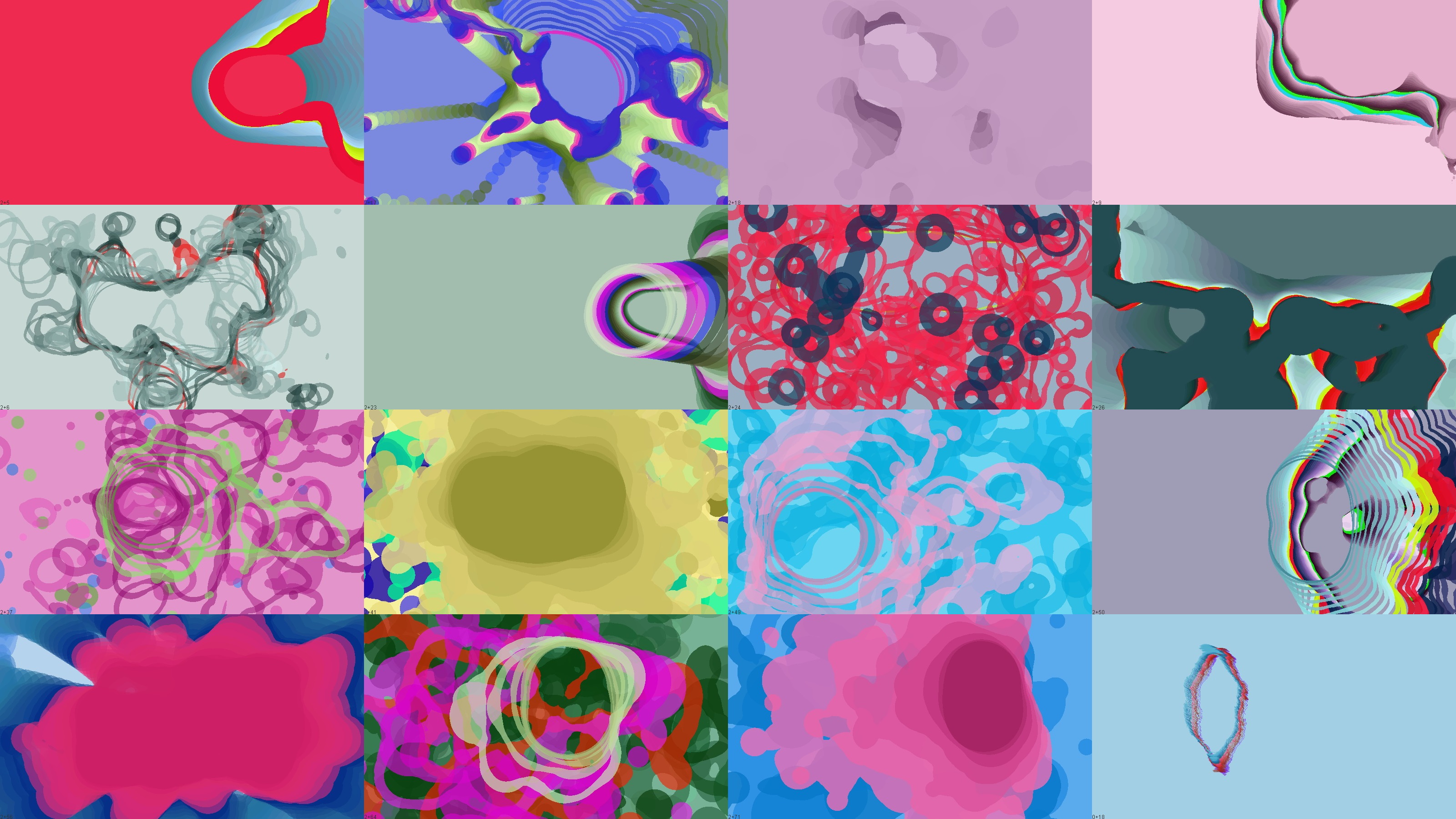 Random artist collage.